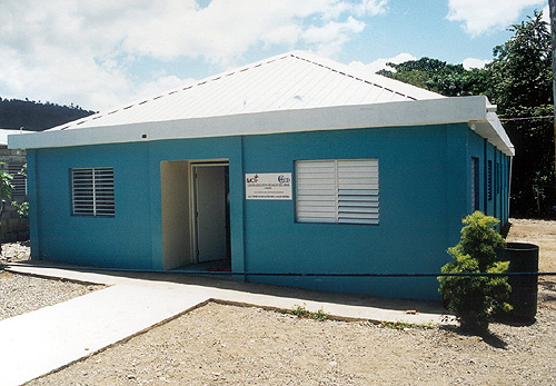 Das fertige Gesundheitszentrum in Cibao